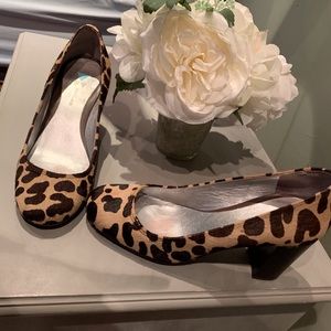 DaniBlack Leopard Ponyhair Heels